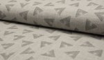 RESTSTÜCK 1,10m !!! - Bio Musselin - melange print hellgrau